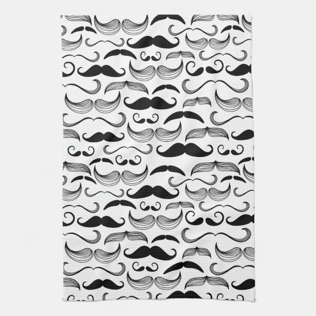 Linge De Cuisine Un club des messieurs. Motif 2 de moustache (Vertical)