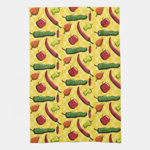 Linge De Cuisine Un monde de chili Peppers Kitchen Towen