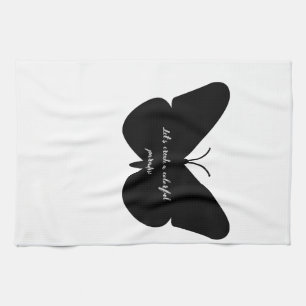 Linge De Cuisine Une citation simple dans un simple papillon