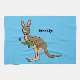 Linge De Cuisine Une jolie illustration de kangourou australien