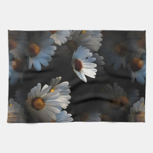 Linge De Cuisine Une Pléthore De Marguerites Flottantes Isolées Sur