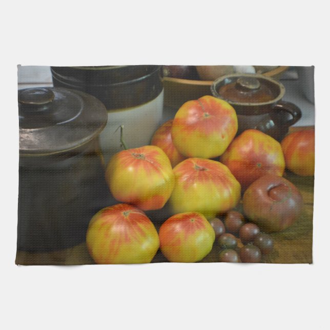 Linge De Cuisine Une récolte abondante de tomates (Horizontal)