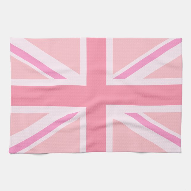 Linge De Cuisine Union Jack rose/Drapeau (Horizontal)