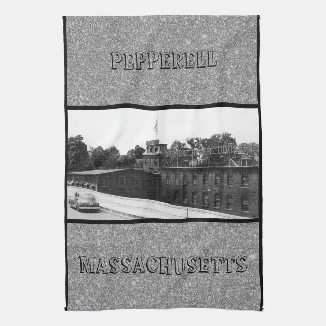 Linge De Cuisine Usine de papier historique à Pepperell Massachuset (Vertical)