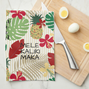 Linge De Cuisine Vacances tropicales hawaïennes ALO-HO-HA 