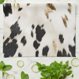 Linge De Cuisine Vachette noire blanche sud-ouest