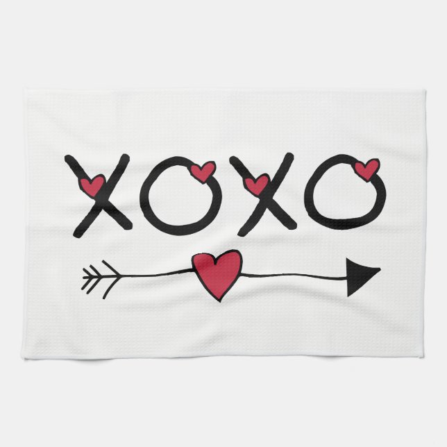 Linge De Cuisine Valentines XOXO (Horizontal)