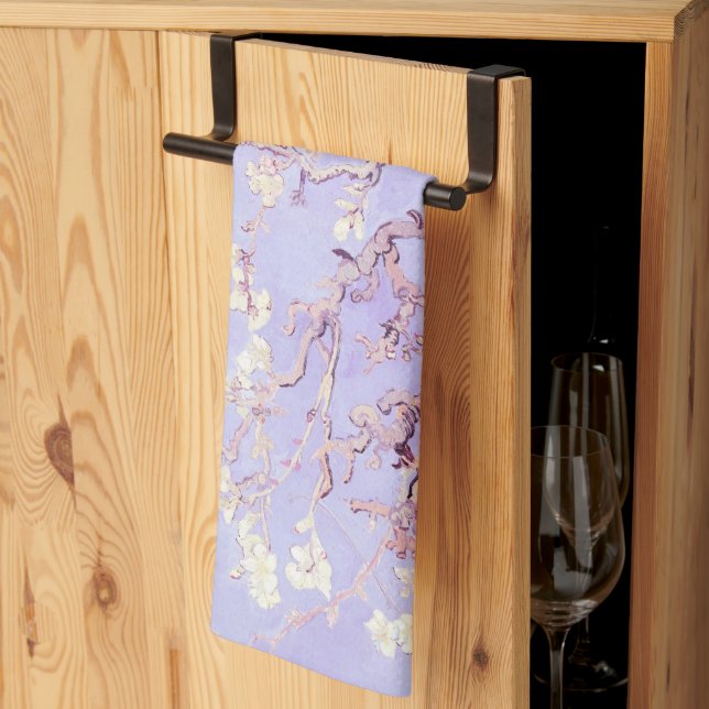 Linge De Cuisine Van Gogh Almond Blossoms Lavande (Pliage en tiers)