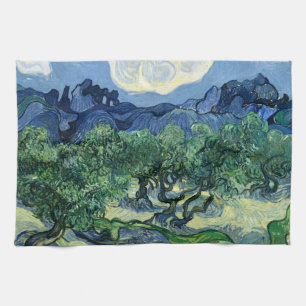 Linge De Cuisine Van Gogh Les Oliviers Paysage Peinture