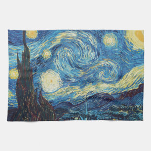 Linge De Cuisine Van Gogh Starry Classic Nuit Impressionnisme Art