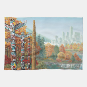 Linge De Cuisine Vancouver Towel Vancouver Souvenir Tea Towel