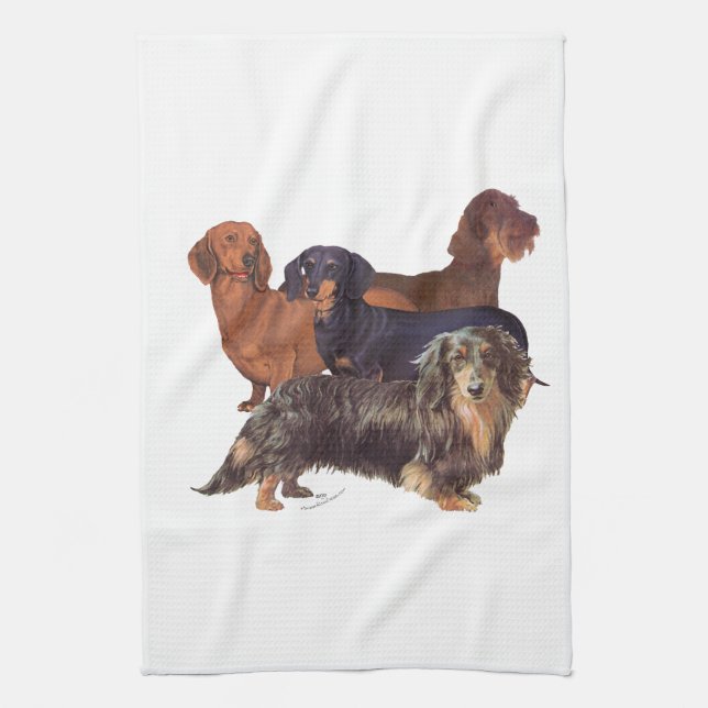 Linge De Cuisine Variétés Dachshund (Vertical)