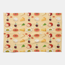 Linge De Cuisine various cheeses appetizers and mini pizzas