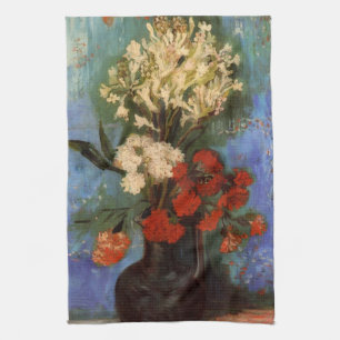 Linge De Cuisine Vase avec des Œillets de Vincent van Gogh