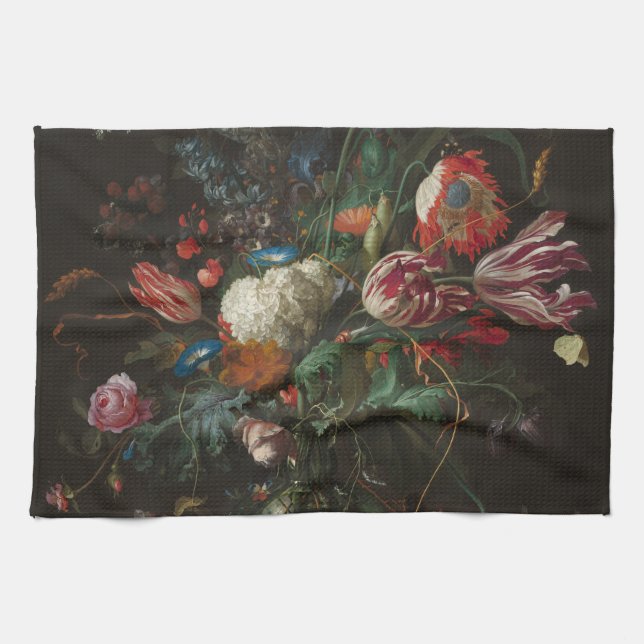Linge De Cuisine Vase des fleurs - Jan Davidsz. de Heem (Horizontal)