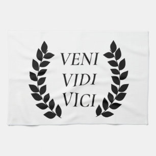 Linge De Cuisine Veni Vidi Vici Je Suis Venu J'Ai Vu J'Ai Conquis
