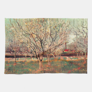 Linge De Cuisine Verger en fleurs, Pruniers de Vincent van Gogh