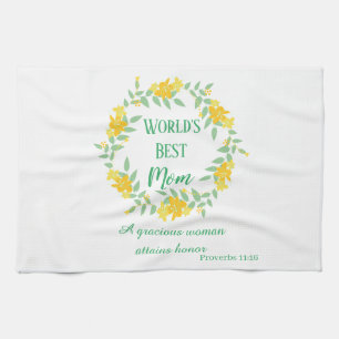 Linge De Cuisine Verset biblique pour la meilleure maman du monde