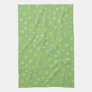 Linge De Cuisine Vert Avec Étoiles