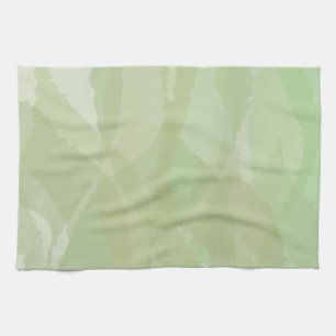 Linge De Cuisine Vert, cool, aquarelle tendance motif abstrait