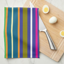 Vertical Retro Stripes Colorful