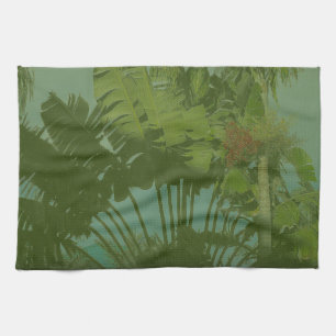 Linge De Cuisine Verts de soirée tropicale