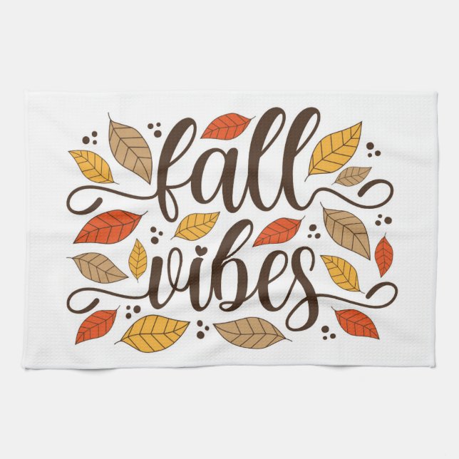 Linge De Cuisine Vibes d'automne (Horizontal)