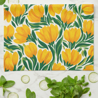 Linge De Cuisine Vibrant Daffodil Kitchen Towels