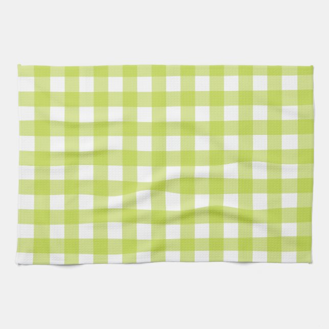Linge De Cuisine Vichy Vert pomme (Horizontal)