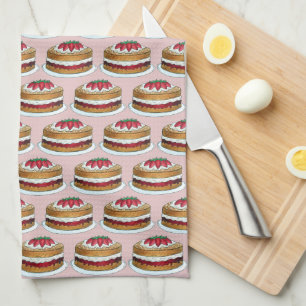 Linge De Cuisine Victoria Sponge Cake British Pâtisserie Chef Royau