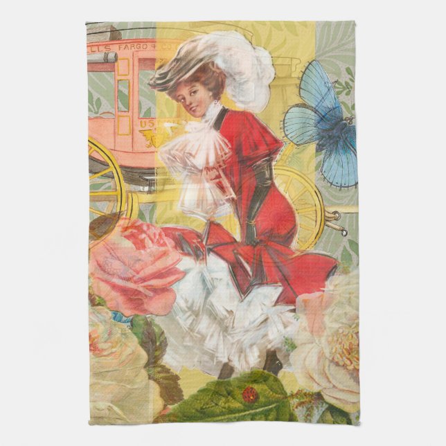 Linge De Cuisine Victorian Lady Woman Fun Carriage (Vertical)