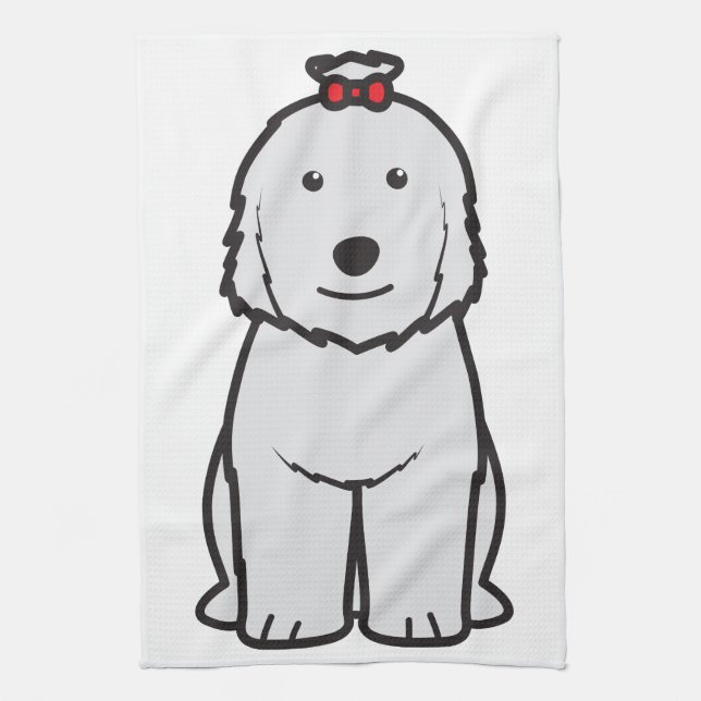 Linge De Cuisine Vieille bande dessinée anglaise de chien de chien (Vertical)