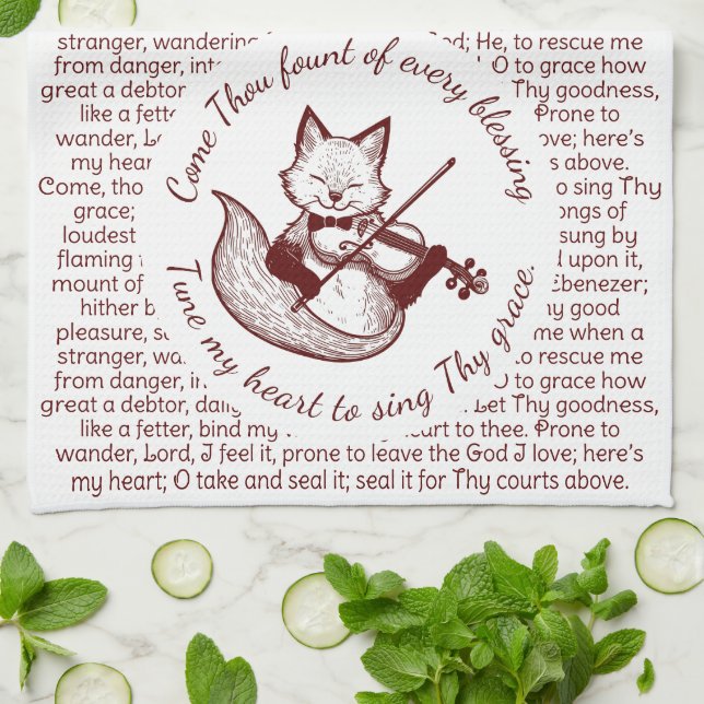 Linge De Cuisine Viens Fount ~ Tune My Heart Copper Fox (Plié)