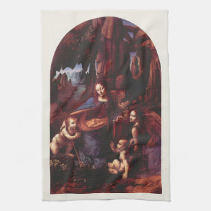 Linge De Cuisine Vierge (Madone) aux rochers de Léonard de Vinci