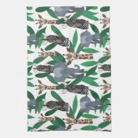 Vierge Zebra Elephant Giraffe Safari Animals