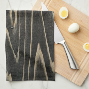 Linge De Cuisine Vieux Motif japonais de grains de bois