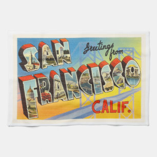 Linge De Cuisine Vieux souvenir de voyage de San Francisco la