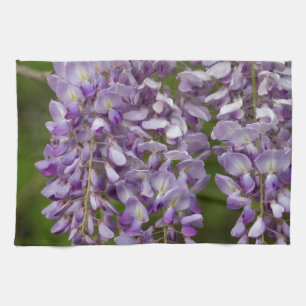 Linge De Cuisine Vigne pourpre de fleur sauvage de glycines de