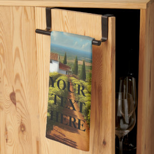 Linge De Cuisine Vignobles de campagne Personnaliser Modifier le te