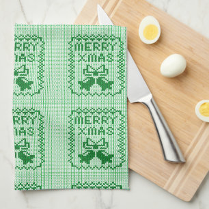 Linge De Cuisine Vilain chandail motif sonneries cloches et Joyeux 