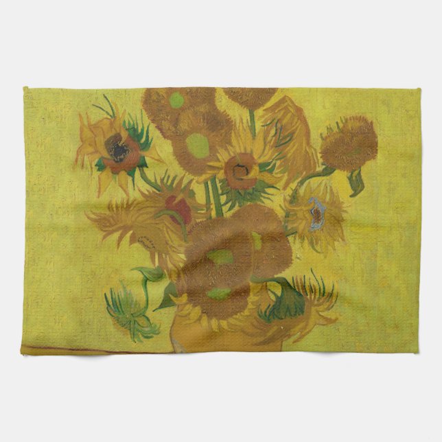 Linge De Cuisine Vincent Van Gogh 15 Peinture de tournesols (Horizontal)