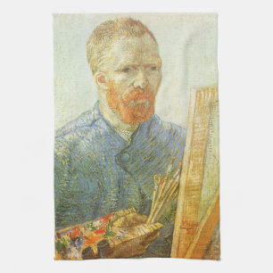 Linge De Cuisine Vincent van Gogh - Autoportrait devant Easel