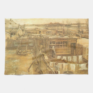Linge De Cuisine Vincent van Gogh - Carpenter's Yard and Laundry