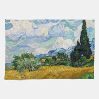 Vincent Van Gogh - Champ de blé avec cyprès
