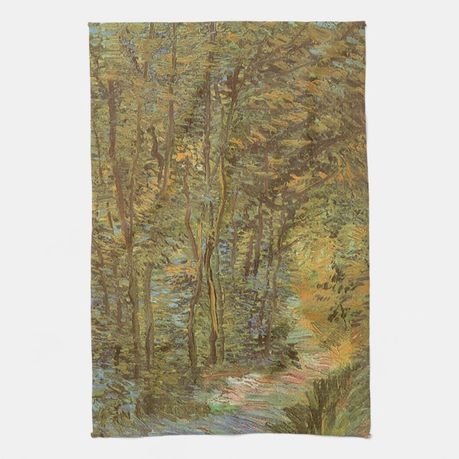 Linge De Cuisine Vincent van Gogh - Chemin dans les bois (Vertical)
