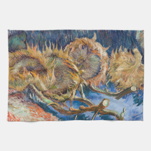 Linge De Cuisine Vincent van Gogh - Fleurs de soleil coupées en qua
