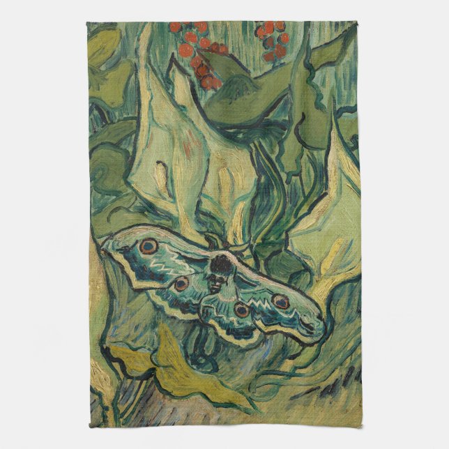 Linge De Cuisine Vincent van Gogh - Giant Peacock Moth (Vertical)