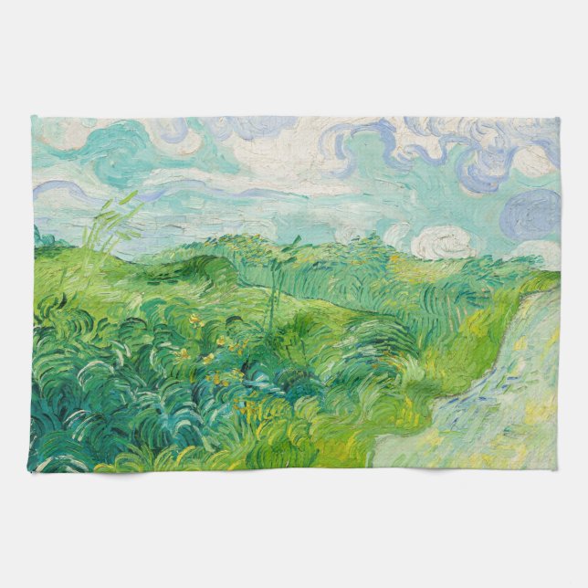 Linge De Cuisine Vincent van Gogh - Green Wheat Field, Auvers (Horizontal)