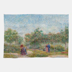 Linge De Cuisine Vincent van Gogh - Jardin à Montmarte avec les ama