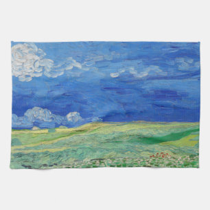 Linge De Cuisine Vincent van Gogh - Les champs de roues sous Thunde